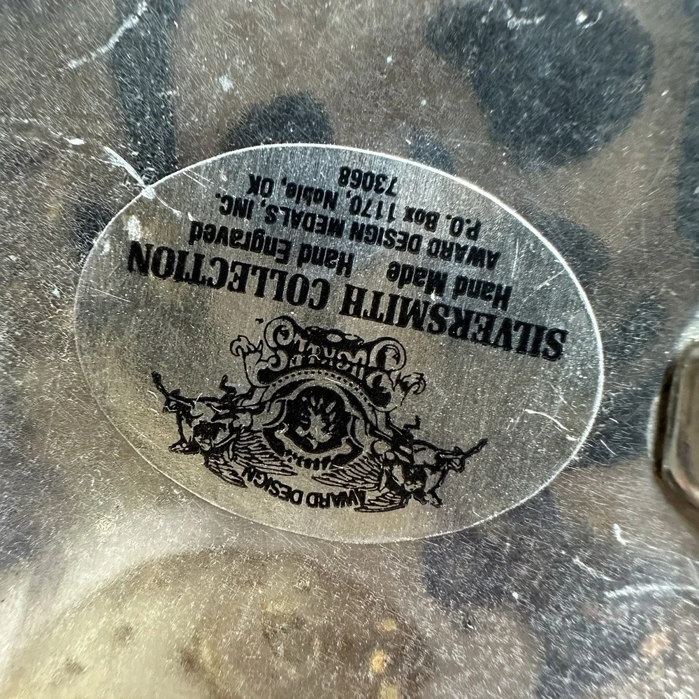 Award Design Medals Junior Quarterhorse Show Belt Buckle 4.2 Inch 1989 Texas